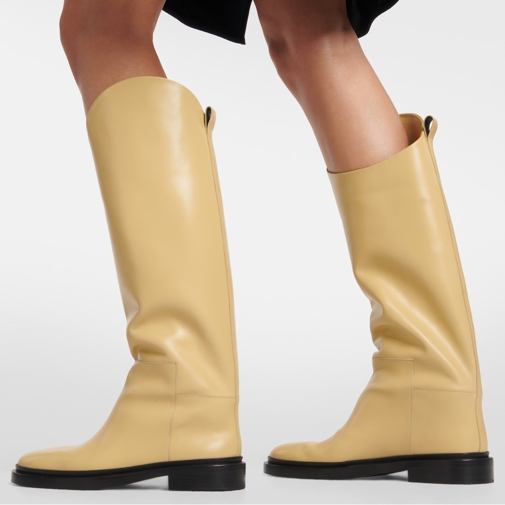 Jil Sander Leather Over The Knee Boots